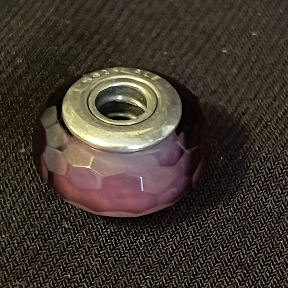 Pandora Purple Fascinating Faceted Murano Glass Charm - Picture 5 of 5